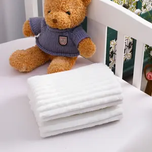 NTBAY Flannel Fuzzy Blanket, Fluffy Warm and Lightweight Reversible Stripes Design Plush Blanket NTBAY Flannel Fuzzy Blanket, Fluffy Warm and Lightweight Reversible Stripes Design Plush Blanket