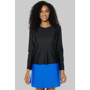 Women's Palmeto Long Sleeve Swim Shirt | Black