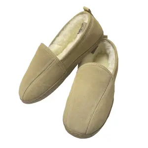 LU Men's Romeo Sheepskin Slippers - Men's Slip-On Shearling Slippers
