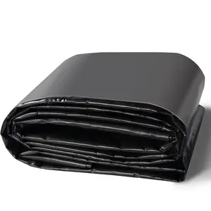 fathersdaygift VEVOR Pond Liner, 10x 13 ft 20 Mil Thickness, Pliable LLDPE Material Pond Skins, Easy Cutting Underlayment for Fish or Koi Ponds, Water Features, Waterfall Base, Fountains, Water Gardens, Black