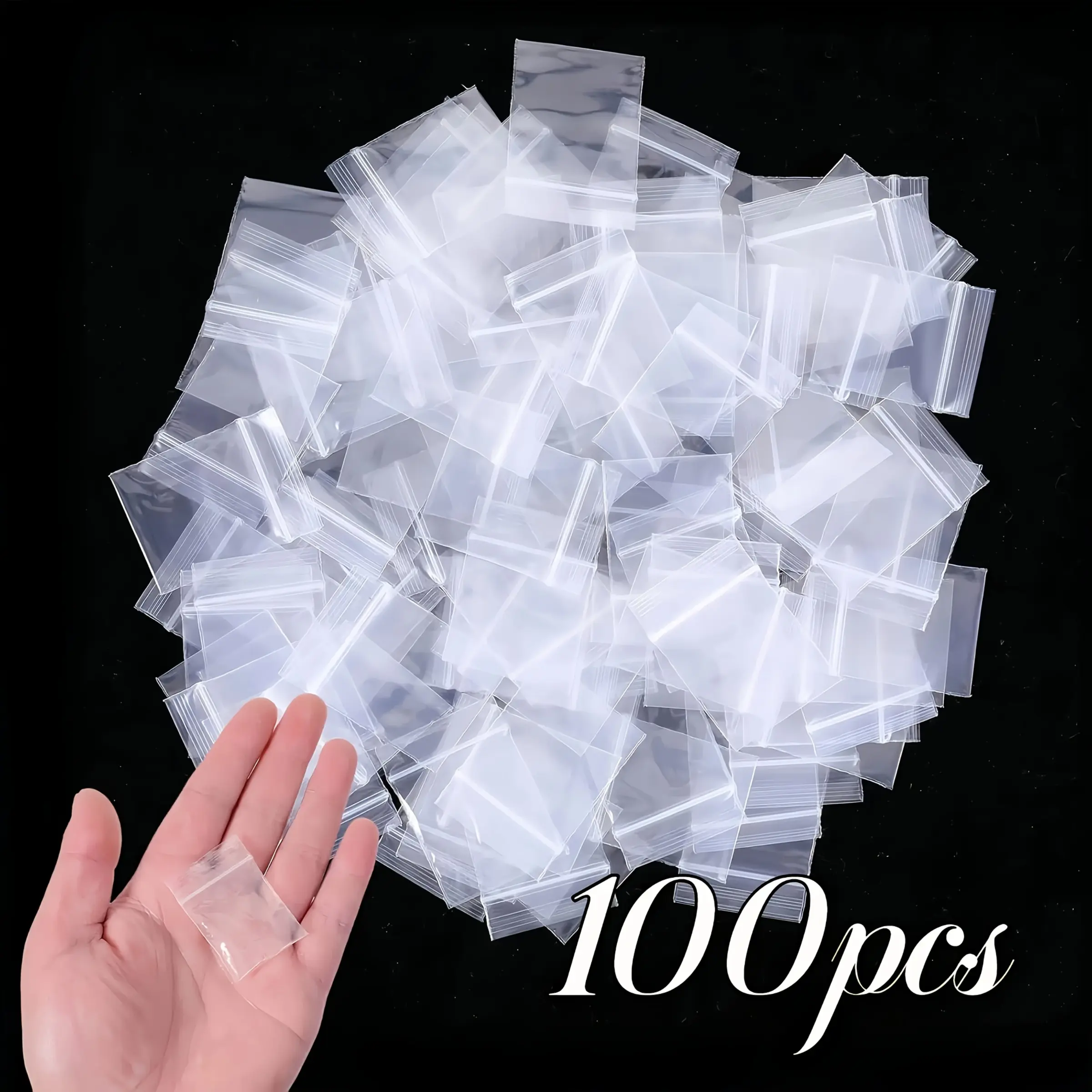 Mini Transparent Self-Sealing Bags, Small Size Dustproof Sealed Packaging, Plastic Pe Self-Seal Bags, Daily Use Packing Supplies, Resealable Packaging, Transparent Storage, Clear Bags For Treats