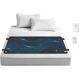 Grounding Mat for Bed, Grounding Pad for Sleeping, Reduced Anxiety, Pain, Inflammation, Headache Relief,, Grounding Mattress Pad with 15 Feet Cord, King Size 74.80"x26.77"