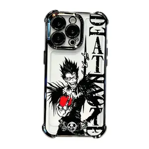 Japanese Anime Death Note Phone Case Compatible  for iPhone 17, 16, 15, 14, 13, 12, 11 Pro Air Plus ProMax and Samsung S26-S22 Plus shock-absorbing phone cases, fashionable gift.