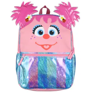 Sesame Street Abby Cadabby Girls Kids School Backpack 17" Cute Book Bag with Padded Adjustable Straps