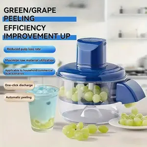 Rechargeable Electric Grape Peeler, Tomato Garlic Slicer, Compact Design, Efficient Motor, Multi-Functional Food Prep Tool for Kitchen, Commercial Use