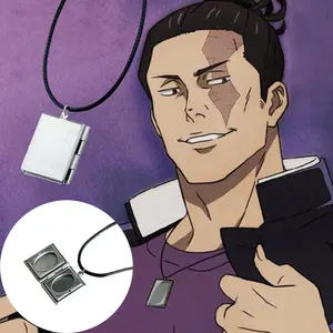 Anime Aoi Todo Same Style Necklace Openable Photo Frame Pendant Sweater Chain Cosplay Accessories Men'S Necklace Jewelry Gift
