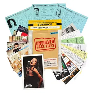 Kashir Max Case Detective Game Unsolved Mystery Files, Cold Murder Suspense Game, Suitable for Ages 14+, Friends Party Halloween Christmas