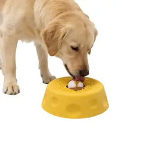 PawPace 250ml No Mess Dog Lick Bowl with Roller Ball| 8 Suction Cups Liquid Slow Feeder & Tongue Cleaner Enrichment Toys for petlovers