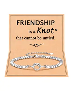 Friendship is a Knot Bracelet Friendship Gifts for Women Best Friend Birthday Christmas Gifts Ideas