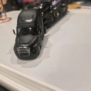 Hot Wheels Elite 64 Freightliner Car Carrier with The Fast and Furious Cars 5 Pack Collectible Toy Vehicle