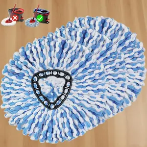 Microfiber Triangle Spin Mop Heads for O-Cedar Rinse Clean Spin Mop 2 Tank System 3 Pack Durable Reusable Refills Replacement for Hard Floor Cleaning