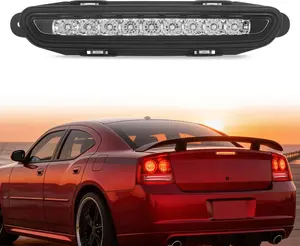 Nilight Third Brake Light Tail High Mount 3rd Stop Lights Smoked Lens Compatible with Dodge Charger 2006 2007 2008 2009 2010 Car Rear Center Cab Lamp