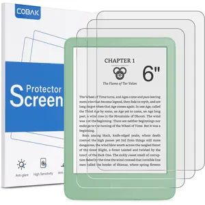 3 Pack Anti-Glare Matte Screen Protector for 6" Kindle 2024 and 2022 (11 Generation) Kobo Nia, and PocketBook - High Clarity, Fingerprint Resistance, Anti-Bubble PET Film