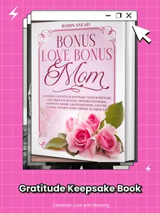 Bonus Love Bonus Mom: A Guided Gratitude Keepsake With Scripture and Timeless Quotes, Honors Stepmoms, Adoptive Moms, Grandmothers, and the Loving Women Who Choose To Show Up