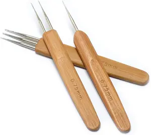 3 count/Set 0.75mm Dreadlock Crochet Hook for Hair (1 Hook, 2 Hooks,3 Hooks) Dreadlock  Tool for Braid  Dreadlock Crochet Hook Dreadlocks Crochet  for Dreads Tool