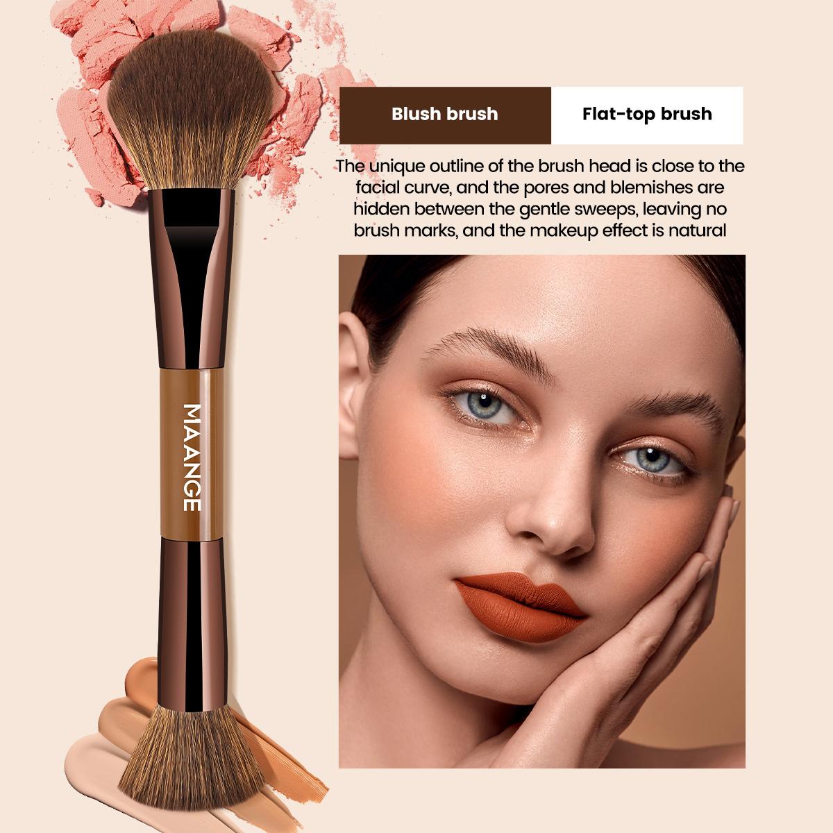 MAANGE 13Pcs Makeup Brush Set with Storage Bag,Beginner-Friendly Makeup Tool Set,Professional Multifunctional Makeup Brushes Kit for Liquid Foundation, Cream, Powder Makeup for Women, Travel & Daily Use#Summervibes