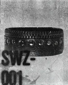 SWZ-001 / Zipper Studded Leather Bracelet