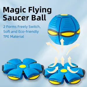 Magic Metaball Bouncing Ball Interactive Fun for Christmas Thickened Explosion-proof Smooth Flying Saucer Toy for Kids & Adults 2 Forms Freely Switch Soft Eco-friendly TPE Material