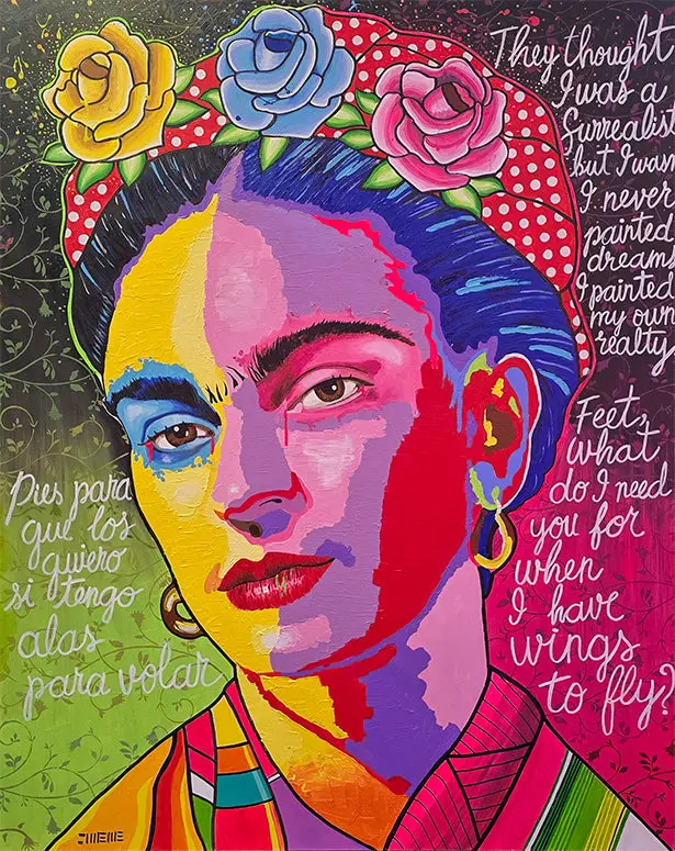 "Frida Pop" by MJPOP - Pop Art (48" x 60")