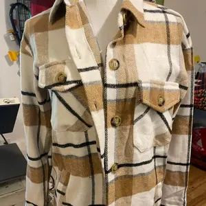 Oversized flannel shacket