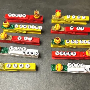 Softball clips for clipping at games & tournaments