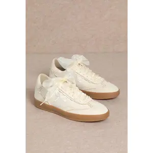 Bowsie Ivory Embroidery Shoes