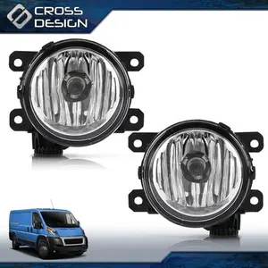 CROSSDESIGN Front Left Right Fog Light Lamp Set Fits 2014-2022 Ram ProMaster 1500 2500 3500