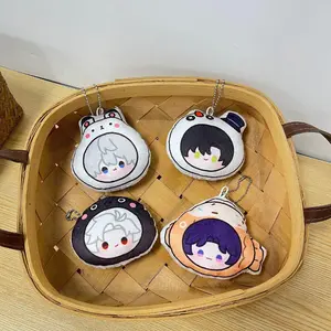 Love and Deepspace Rafayel Sylus Caleb Cosplay Cartoon Q-Version Pendant Bag Key chain Accessories Halloween Ornament  gift