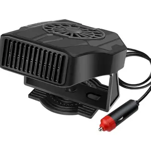 Car Fan Heater Electric Car Dash Fan with Cigarette Lighter Plug for Auto Sedan Vehicle Pickup Van 2 in1 Portable Fast Car Heater Defroster,black 12v