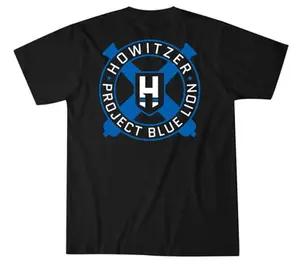 Howitzer Style Men's T-Shirt Cannon Logo PBL Military Grunt MFG