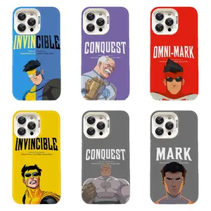 1nvincible Superhero Phone Case Comic Book Character & Minimalist Aesthetic Design Compatible for iPhone 17 16 15 14 13 12 11 and for Samsung S21-S25 Ideal Gift for Boys