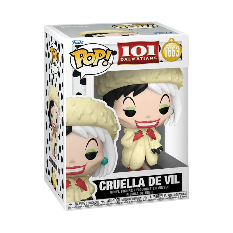 101 Dalmatians Cruella De Vil Funko Pop! Vinyl Figure #1663