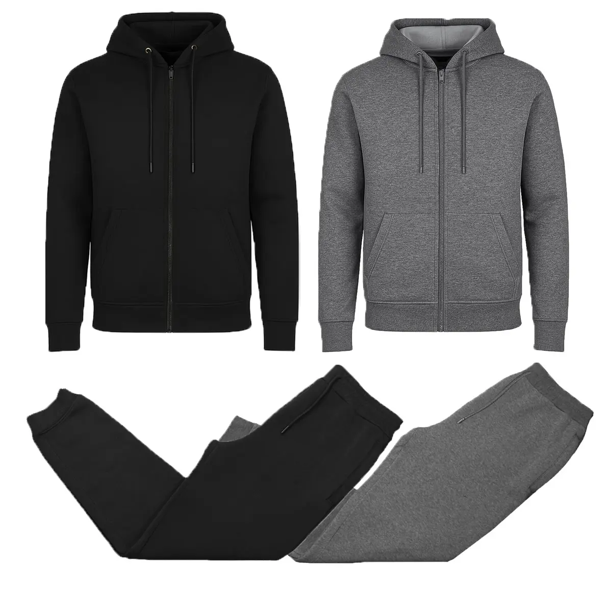 (2 Pack) Black-Charcoal