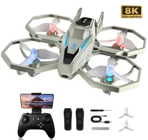 8K Drone Camera with Remote Control Quadcopter, Remote Control Airplane,Gestures Selfie, with 2 Batteries,Christmas Birthday Gifts