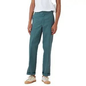 Dickies 874 Original Work Pant Lincoln Green Fitted Minimalist All Seasons Below the Ankle Plain Twill Blend