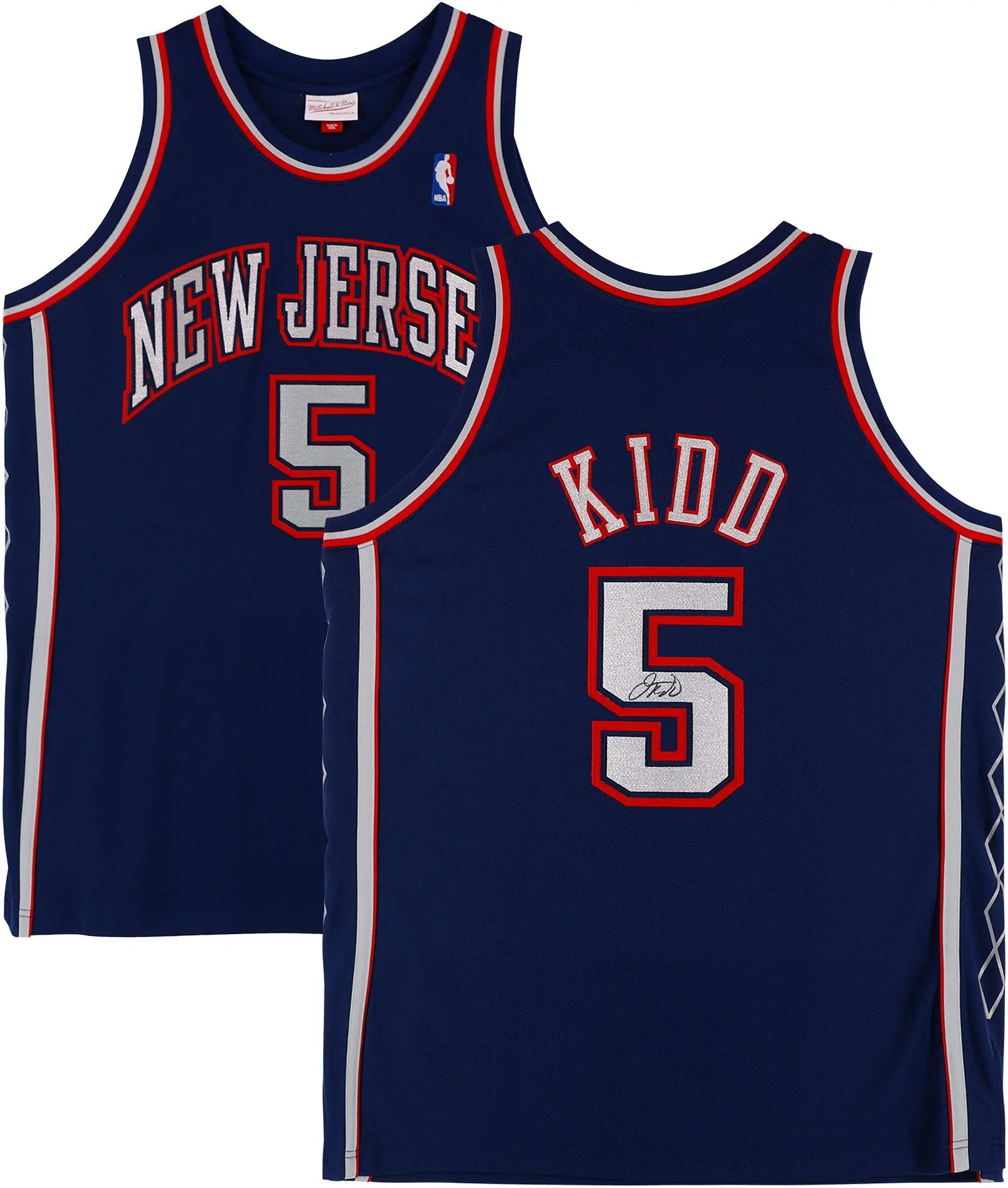 Jason Kidd New Jersey Nets Autographed Mitchell & Ness 2006-07 Blue Authentic Jersey - Fanatics Authentic Certified - NBA Memorabilia