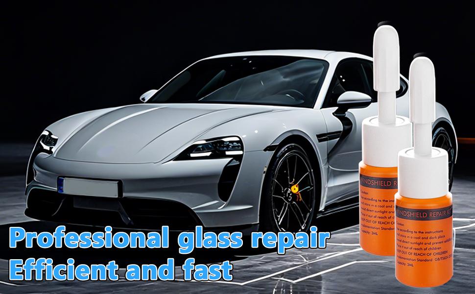 Windshield Repair Kit for Chips and Cracks, Rock Chip Repair Kit Windshield, for All Car Windshield Crack Repair Kit to Repair Scratches