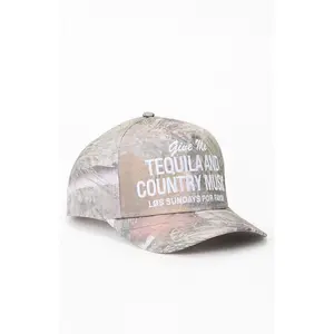 Los Sundays Men's Tequila And Country Music Camo Snapback Hat