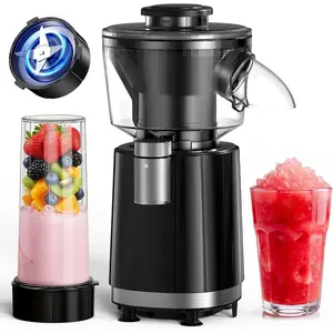 Snow Cone Machine & Smoothie Blender 2 in 1, 700W  Shaved Ice Machine Frozen Margarita Machine, Slushine Machine Maker with Stainless Steel , Smoothie Recipe, for  Kitchen Party
