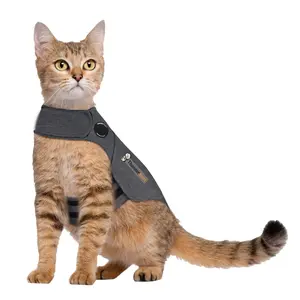 Classic Cat Anxiety Jacket, Heather Gray, Medium (9 to 13 lbs)