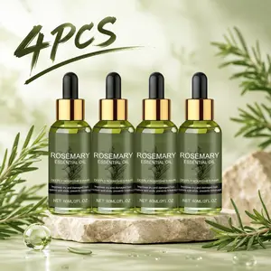 4PCS Rosemary Hair Oil – Nourishes Scalp, Strengthens Hair & Restores Natural Shine for Softer, Healthier Hair