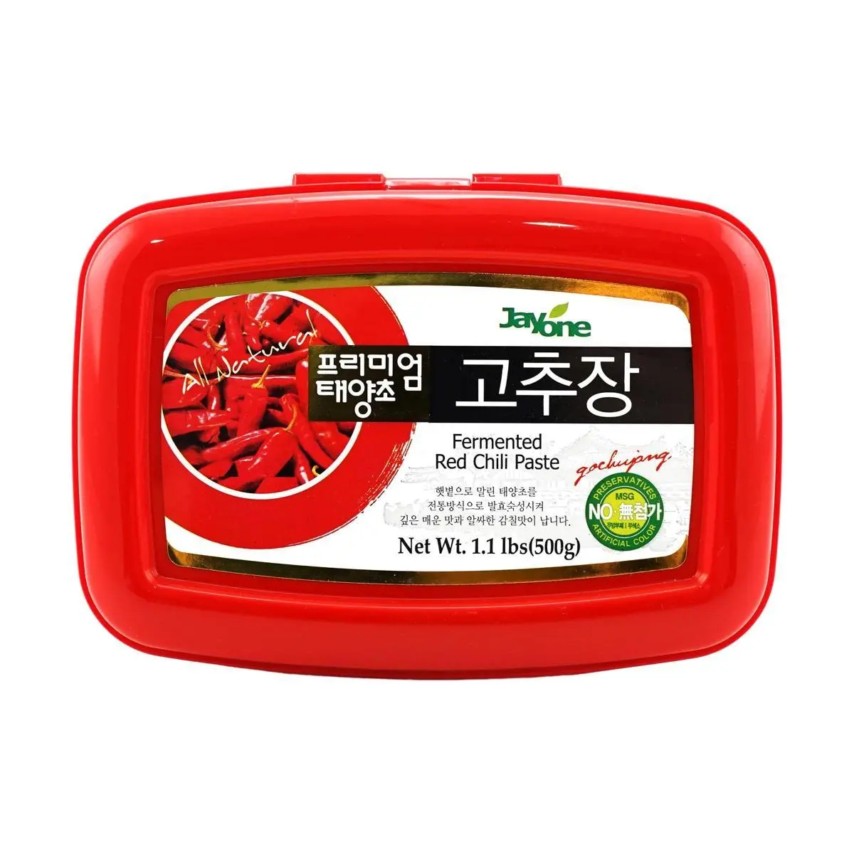 JAYONE Korean Gochujang - Authentic Korean Chili Paste, 500g Jar - Spicy Fermented Seasoning for Bibimbap, Stews, Marinades JAYONE Korean Gochujang - Authentic Korean Chili Paste, 500g Jar - Spicy Fermented Seasoning for Bibimbap, Stews, Marinades
