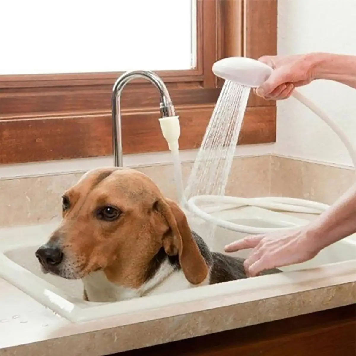 Pet Shower Head, Pet Bath Tool, Portable Sink Bath Sprayer, Universal Dog & Cat Bath Accessories For Bathroom