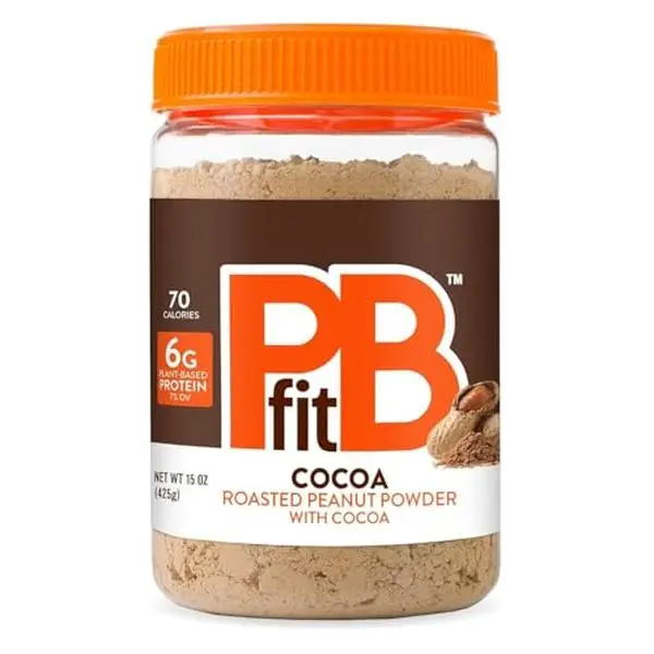 PBfit 30 Ounce Classic Peanut Butter Powder, Powdered Peanut Butter Spread From Real Roasted Peanuts, 8g of Protein 8% DV, Gluten-Free, 60 calories, 87% less fat (Pack of 1)