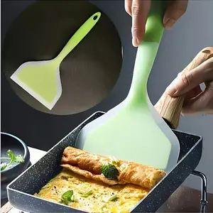 25.5cm Food-Grade Silicone Spatula for Baking, High-Temperature Non-Stick Tool, Microwave Safe, Available in 3 Colors, Ideal for Breakfast and Cooking, Kitchen Utensils Gadgets