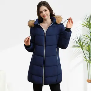 Women's Fleece Lined Warm Jacket, Fashionable Zipper Closure Quilted Jacket, Multi Pocket, Mid-Length Windproof Top With Detachable Hat, Slim Fit Winter Outdoor Coat With Drawstring, Women's Essential Winter Jacket Suitable For Outdoor, Daily,Travel