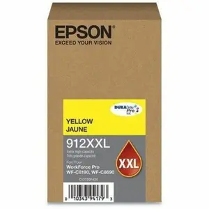 Epson DURABrite Pro 912XXL Yellow Ink Cartridge - Extra High Capacity for Epson WorkForce Pro WF-C8690 & WF-C8190