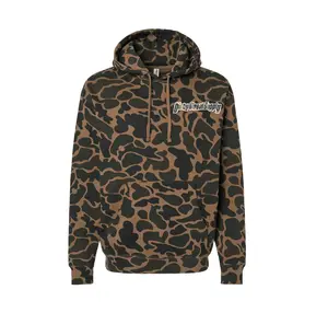 Duck Camo Dirty Diesel Supply Hooded Sweatshirt Pullover Heavyweight Hoodie for Men - Sweaters, Menswear Casual Stylish Graphic Print Streetwear Camouflage Long Sleeve