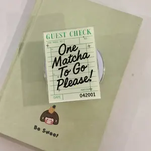 Library Card Phone Grip, Guest Check MagSafe Phone Holder, Matcha Kindle Grip, Bookish Magnetic Phone Stand, Gift for Book Lovers