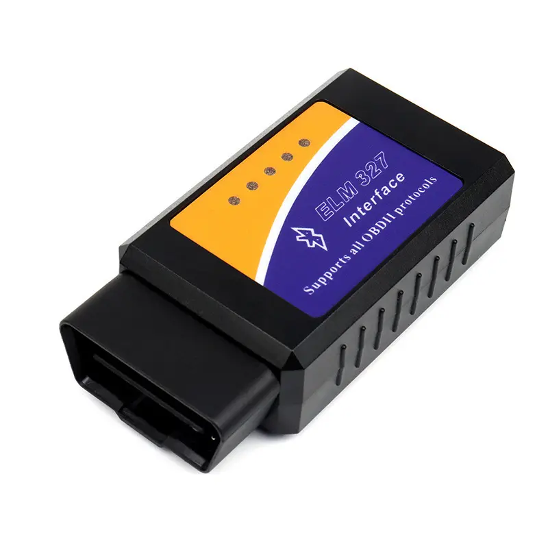 ELM327 Bluetooth OBD2 Code Reader with V2.1 Chip - Plug-and-Play Diagnostic Tool for OBD2 Cars, 6.5cm x 9.7cm Compact Portable Design, Quick Fault Scan, Real-Time Sensor Data for DIY Enthusiasts